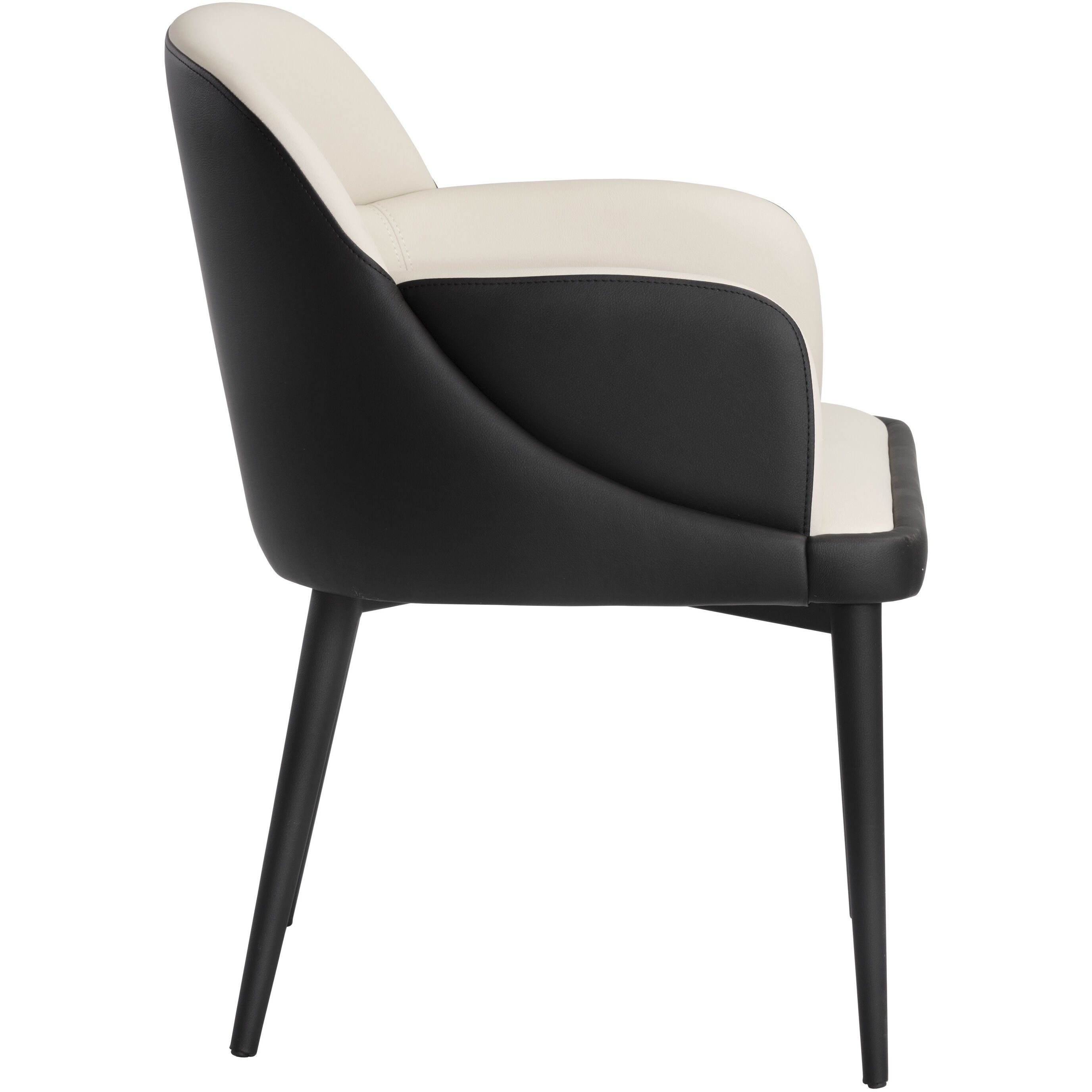 Hagan Dillon Cream / Dillon Black Dining Armchair